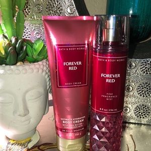 Bath and Bodyworks forever red gift set combo
